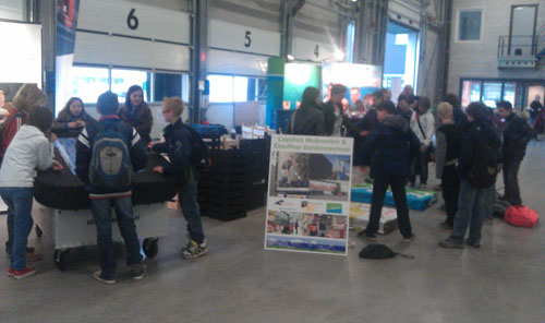 Scholieren op de open dag