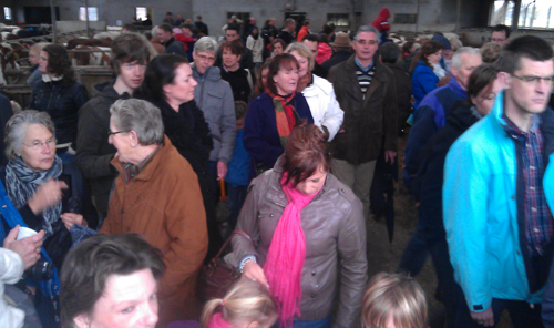Veel belangstelling voor de open boerderijdag in Nijkerk.