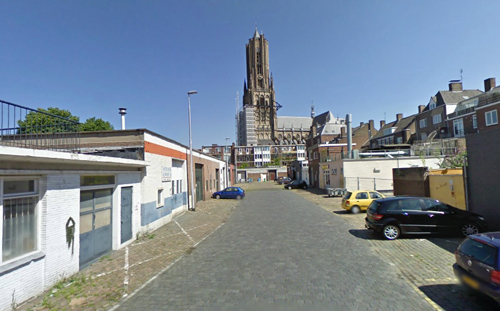Kijkje vanaf het Paradijs anno nu richting de Eusebiustoren.